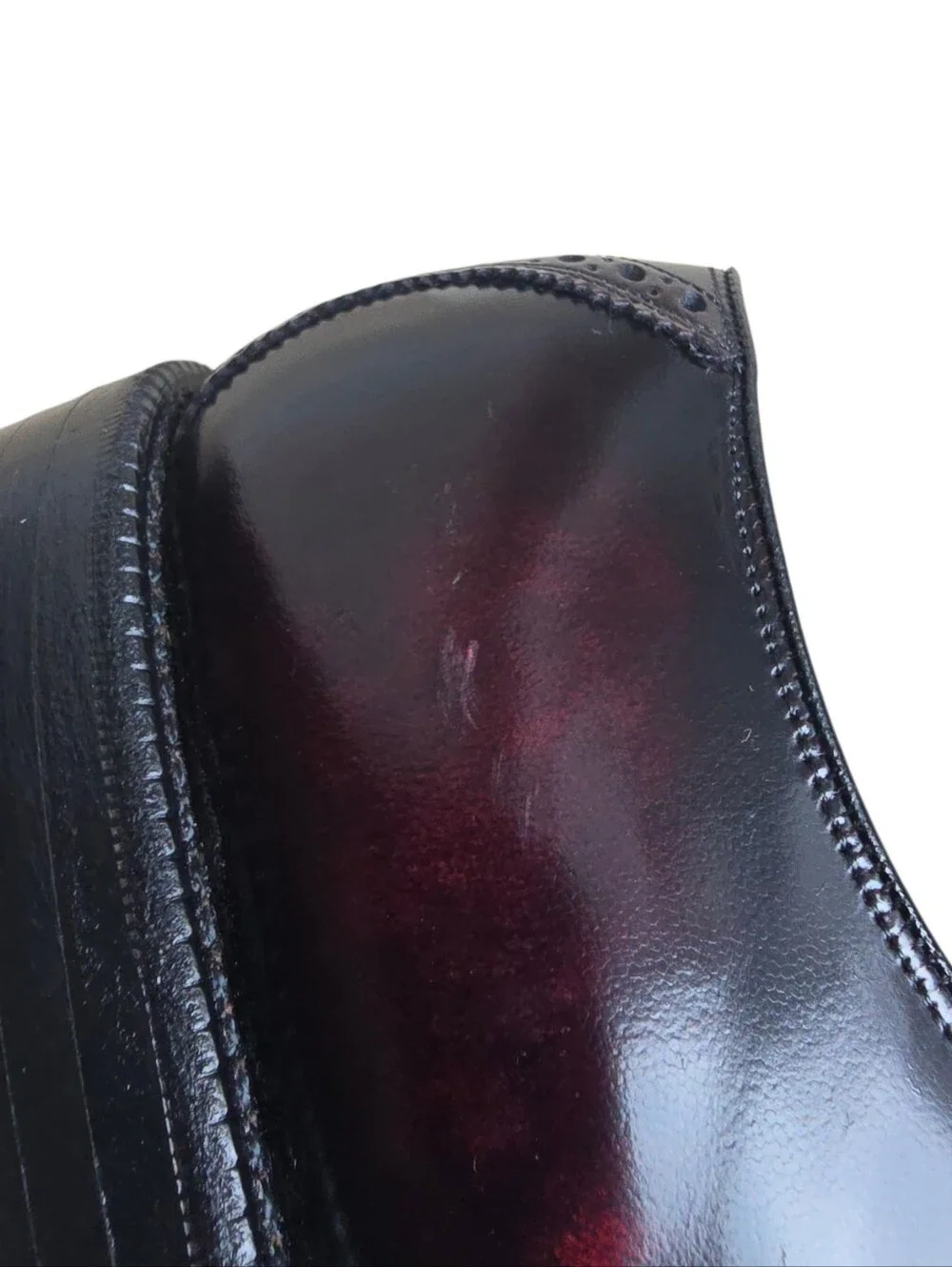 NEW Vintage Johnston & Murphy Aristocraft Burgundy/Black Leather Saddle Oxfords